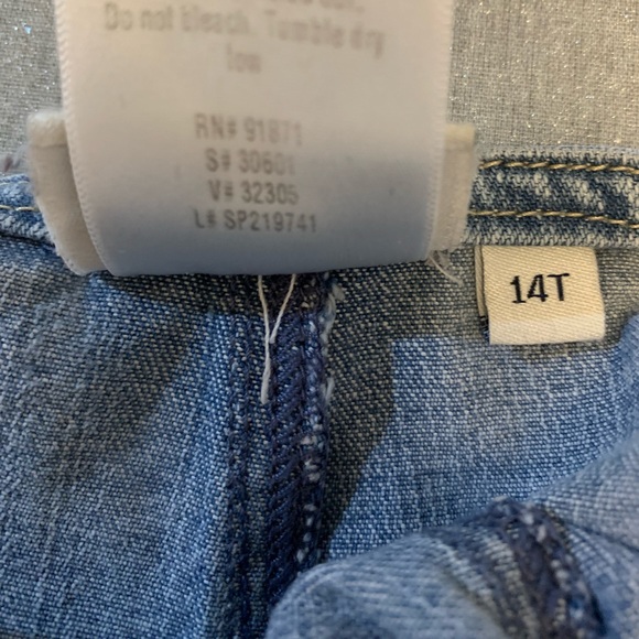 Dream Jeans Light Wash Wide Leg Bootcut Booty Lift Body Hugging Stretch Size 14T - Picture 2 of 4
